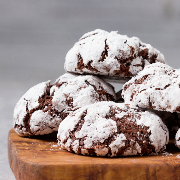 How to Make Vegan Chocolate Crinkle Cookies