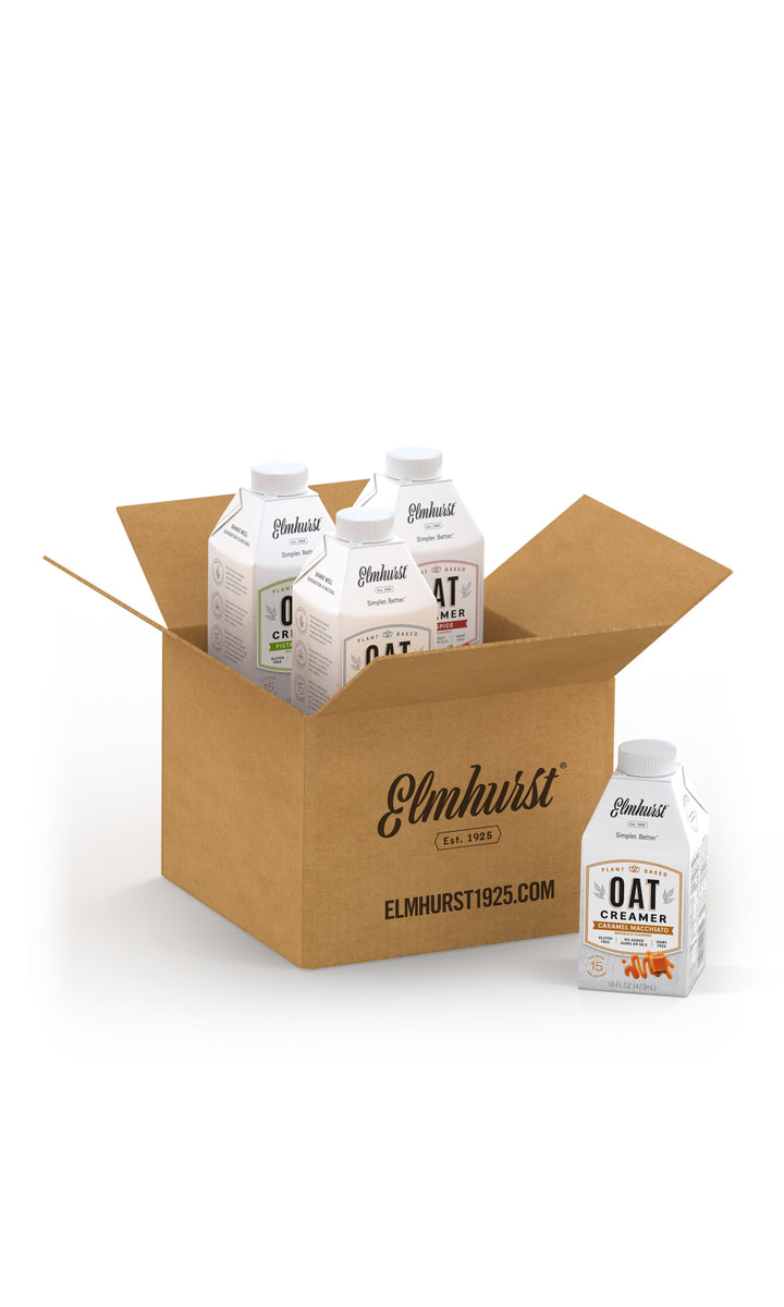 Oat Milk Coffee Creamer Variety Pack Elmhurst 1925