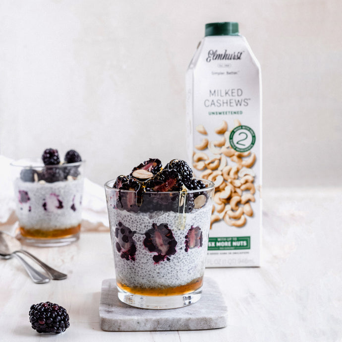 How to Make Blackberry Dairy-Free Chia Pudding