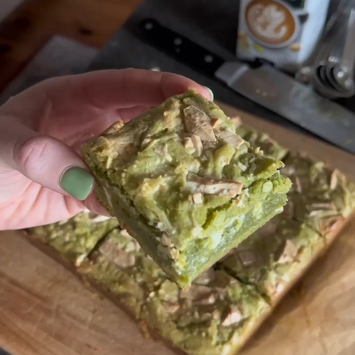 Dairy-Free Matcha Blondies