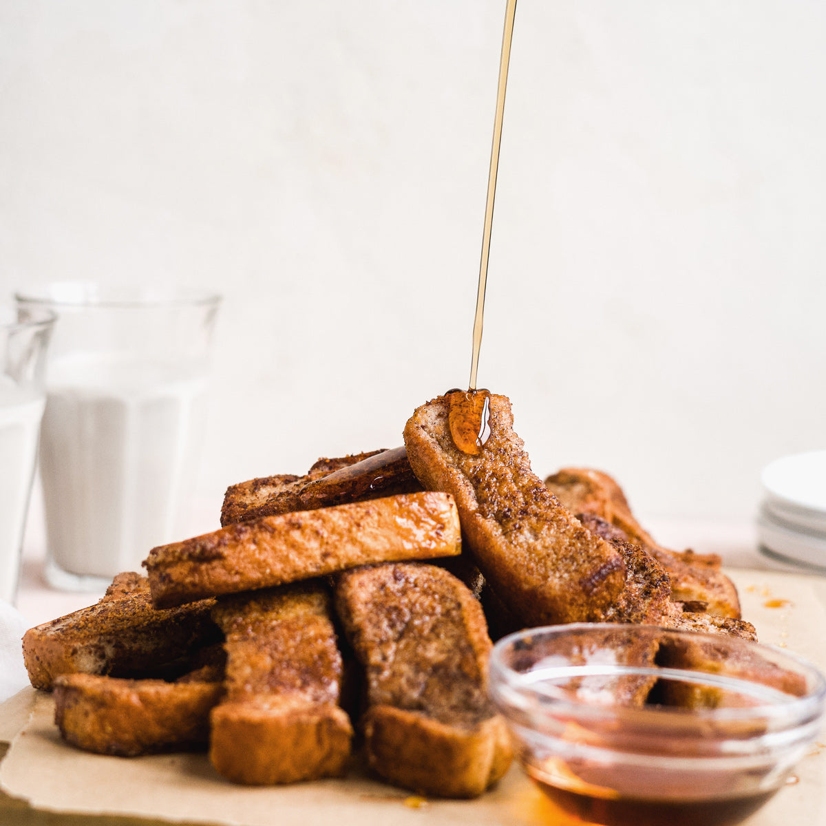Vegan Cinnamon French Toast Sticks Recipe Elmhurst 1925