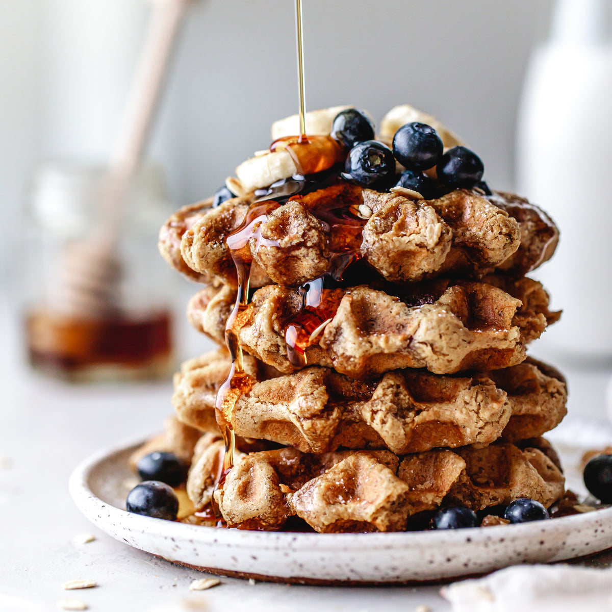 Vegan GlutenFree Waffles Recipe Elmhurst 1925