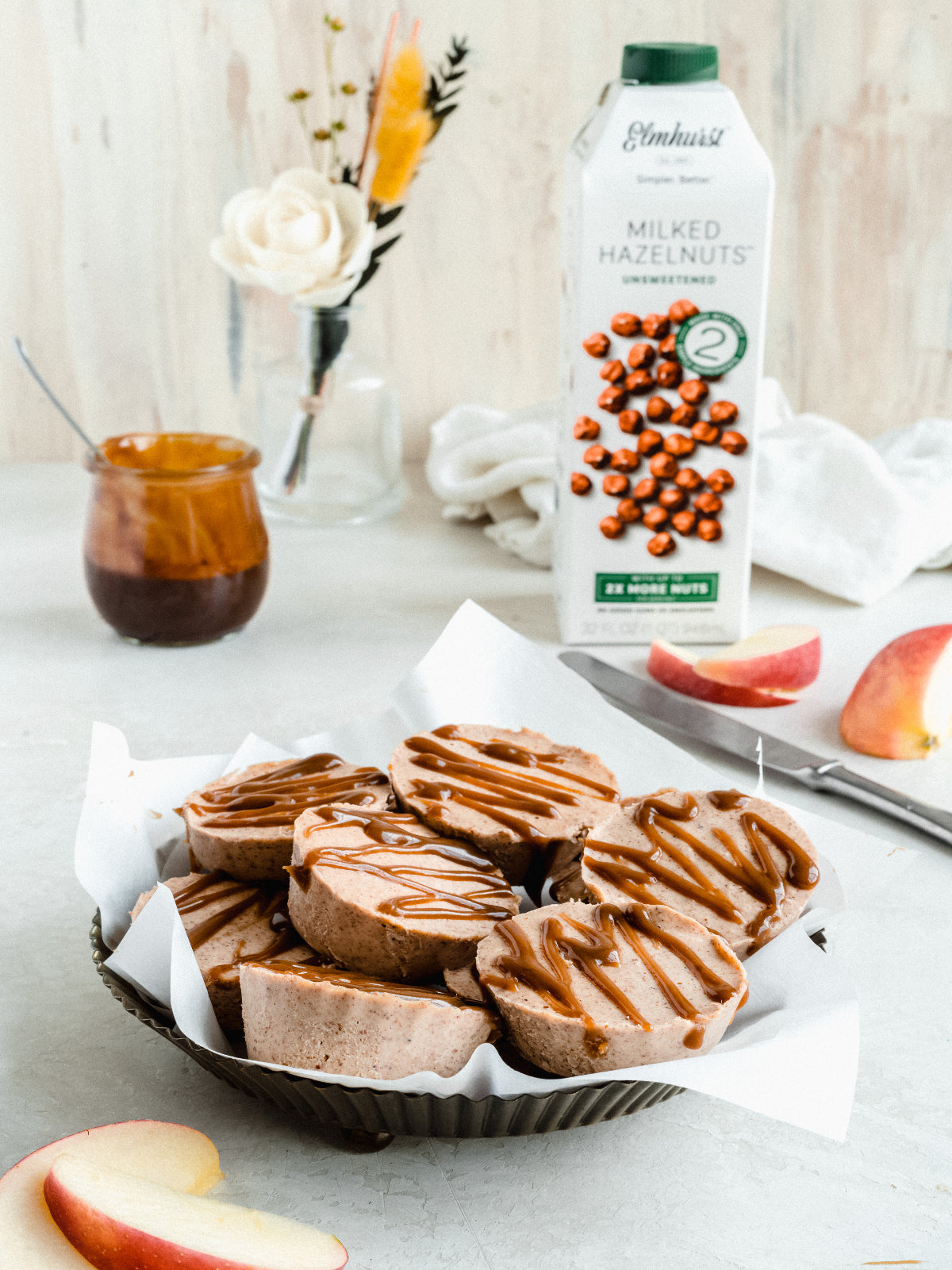 Apple Pie Fudge Cups made with Hazelnut Milk