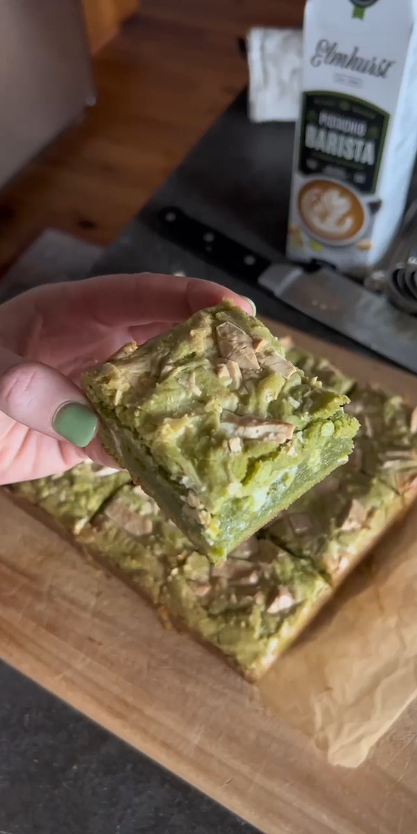 Dairy-Free Matcha Blondies