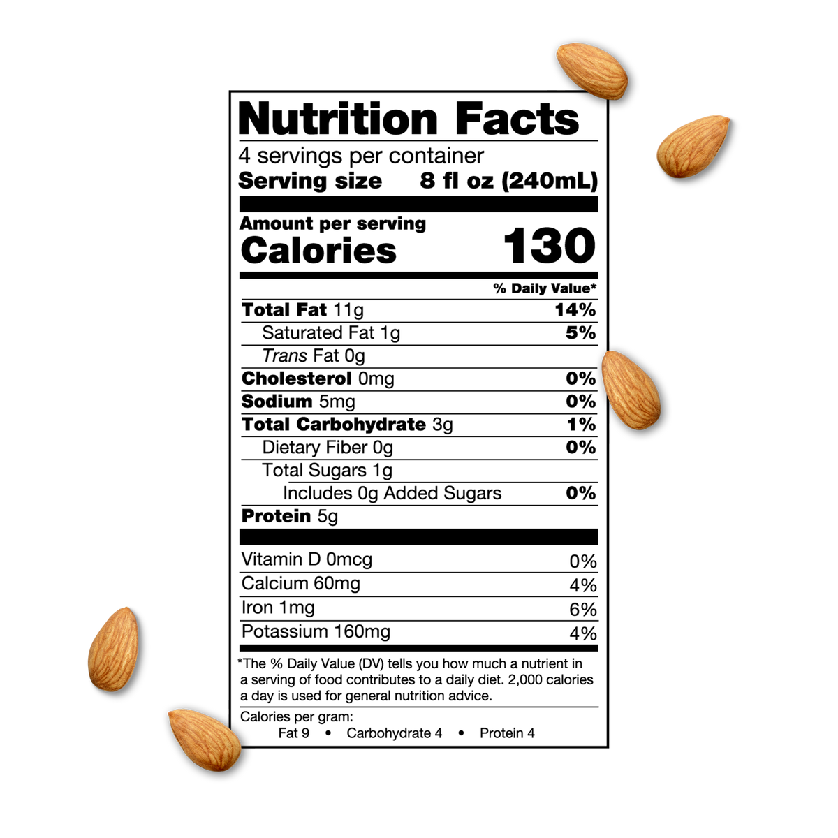 Almonds Label Unsweetened Almond Milk | Milked Almonds™ | Elmhurst 1925