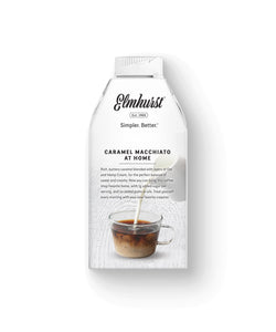 Elmhurst Oat Milk Creamer – Caramel Macchiato, 16oz (Non-Dairy) – Back Panel