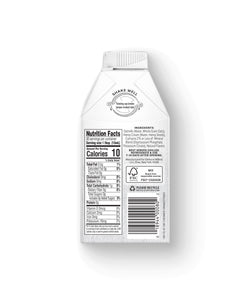 Nutrition Facts of Elmhurst's Original Unsweetened Oat Milk Creamer, 16oz